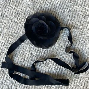 Cynthia Rowley Organza Flower Tie